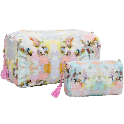 Laura Park Large Cosmetic Bag - Brooks Avenue- Diane James Home | Faux Floral Couture Handmade In The USA