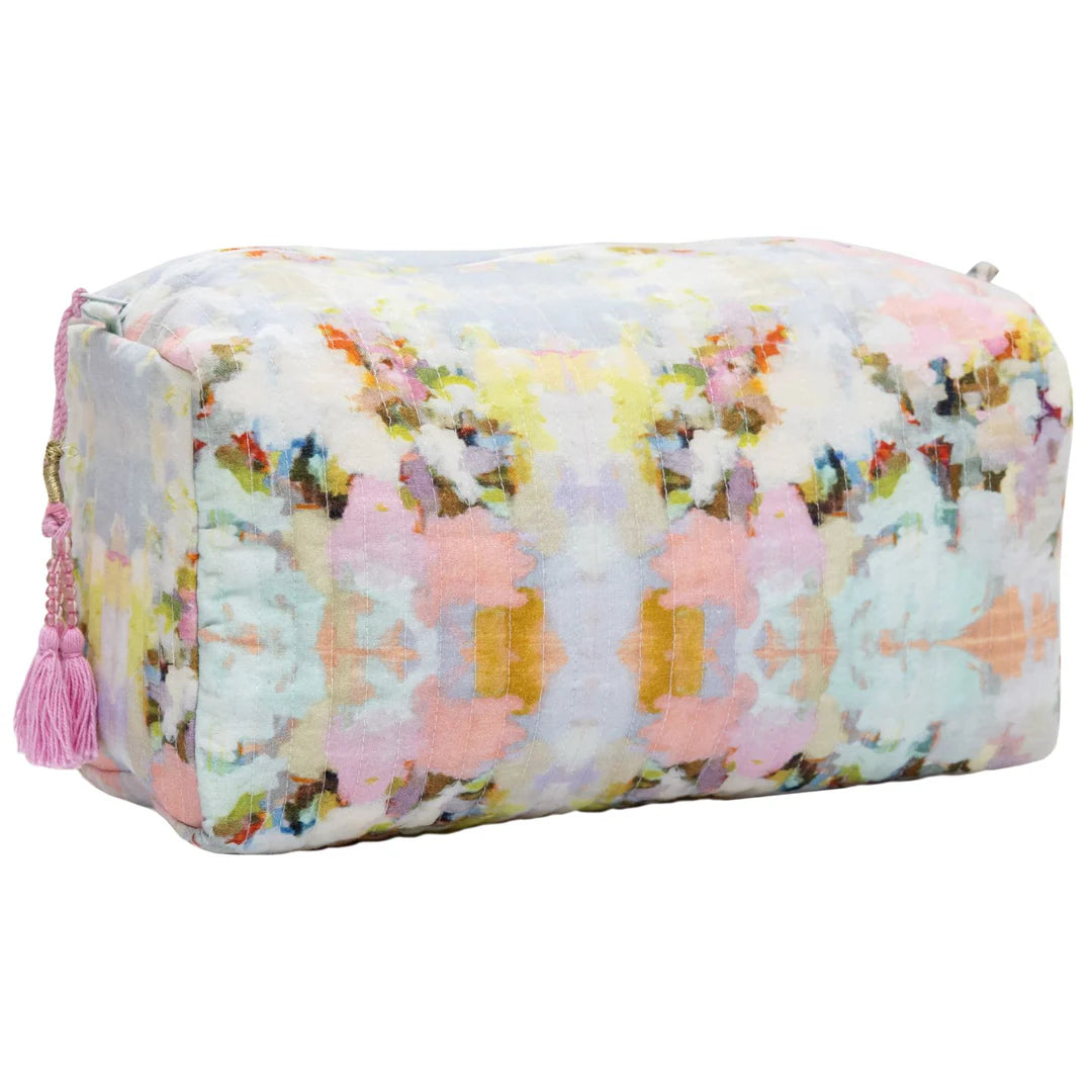 Laura Park Large Cosmetic Bag - Brooks Avenue- Diane James Home | Faux Floral Couture Handmade In The USA