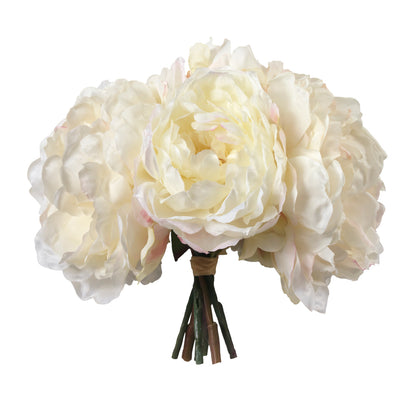 Cream Peonies in Siena Vase, Cream- Diane James Home | Faux Floral Couture Handmade In The USA