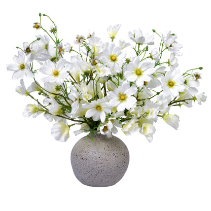 Cosmos and Sweet Pea Bouquet in Ceramic Vase- Diane James Home | Faux Floral Couture Handmade In The USA
