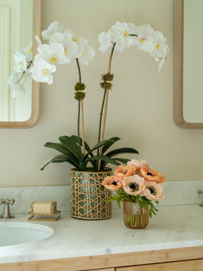 Peach Perfect- Diane James Home | Faux Floral Couture Handmade In The USA