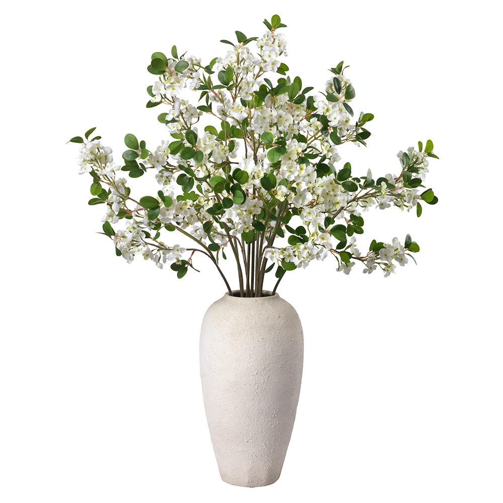 Hand-tied White Blossom Bouquet- Diane James Home | Faux Floral Couture Handmade In The USA