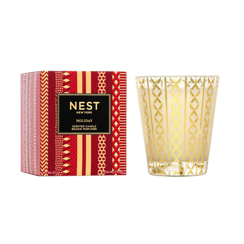 NEST Holiday Classic Candle- Diane James Home | Faux Floral Couture Handmade In The USA