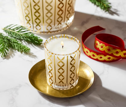 NEST Holiday Votive Candle- Diane James Home | Faux Floral Couture Handmade In The USA