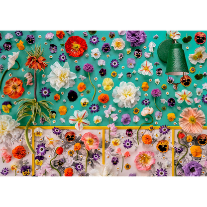 Piecework Wallflower Puzzle- Diane James Home | Faux Floral Couture Handmade In The USA